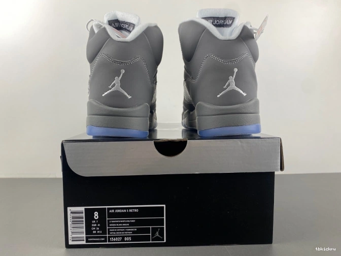 Reps TBkick Jordan Retro 5 Wolf Grey 136027-005 Air 0627